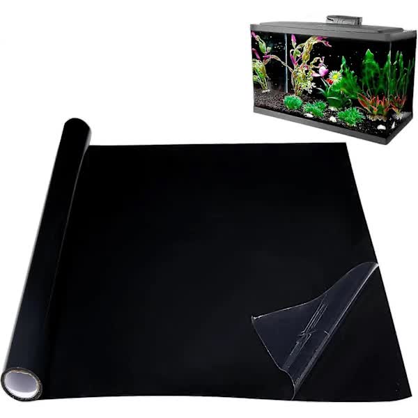/NN/ Aquarium Background | Static Adhesive Black Aquarium Poster | Aquarium Poster
