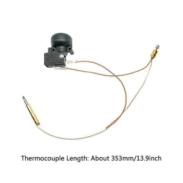 Thermocouple and tilt switch for patio heater tip protection