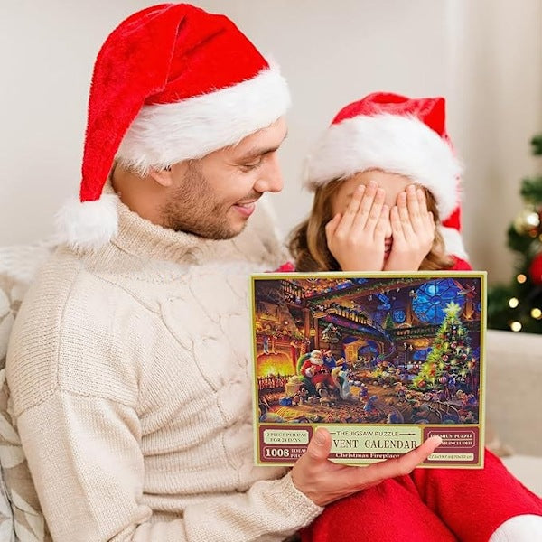 Puzzle Advent Calendar 2024 - Christmas Puzzle with 1008 Pieces Multicolored