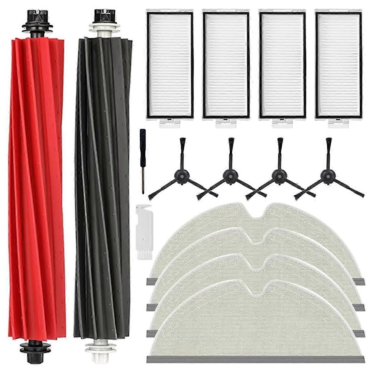 For Roborock Q8 Max/ Q5 Pro Main Brush Side Brush Hepa Filter Mop Cloth 51 51 plastic