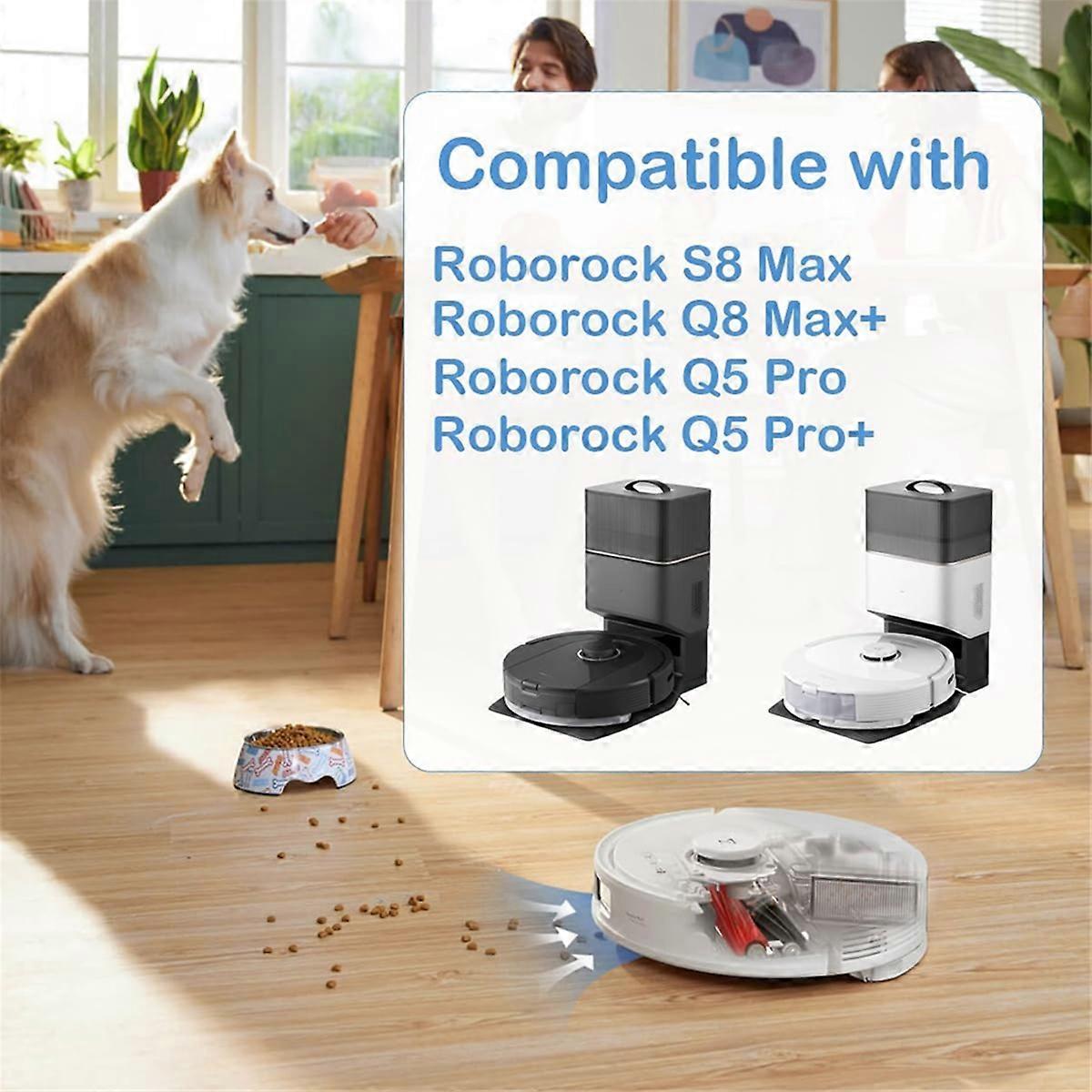 For Roborock Q8 Max/ Q5 Pro Main Brush Side Brush Hepa Filter Mop Cloth 51 51 plastic