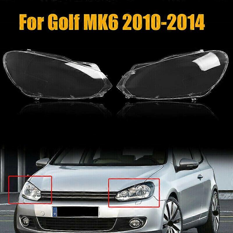 for Golf 6 -MK6 2010-2014 Car Headlight Clear Lens (Right Side)