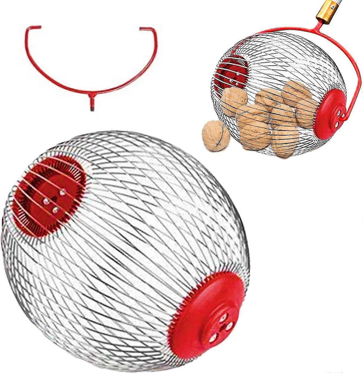 Nut Picker - Side opening for emptying walnuts, rolling picker for pine cones, picker, collector, ball picker for walnuts, pecans S