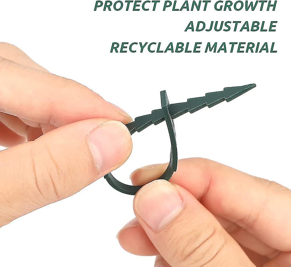 13.5 cm Adjustable Plant Ties, 200 Pcs Flexible Plant Wire Ties Plastic Garden Ties for Plant Support