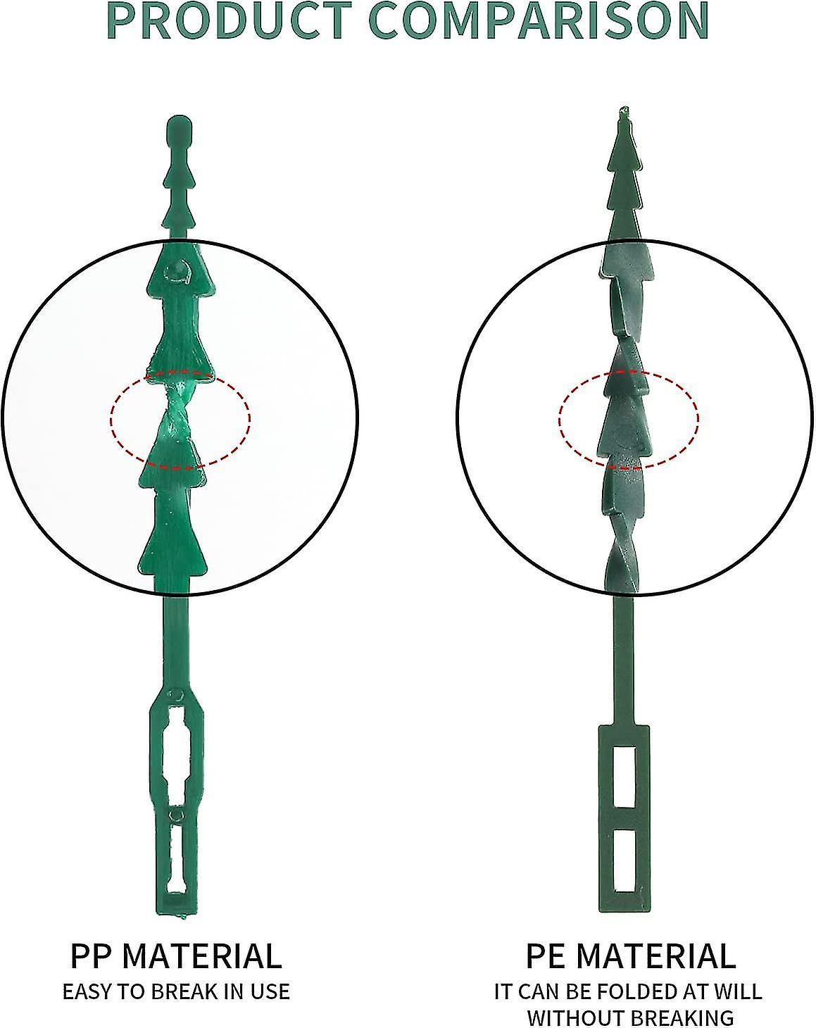 13.5 cm Adjustable Plant Ties, 200 Pcs Flexible Plant Wire Ties Plastic Garden Ties for Plant Support