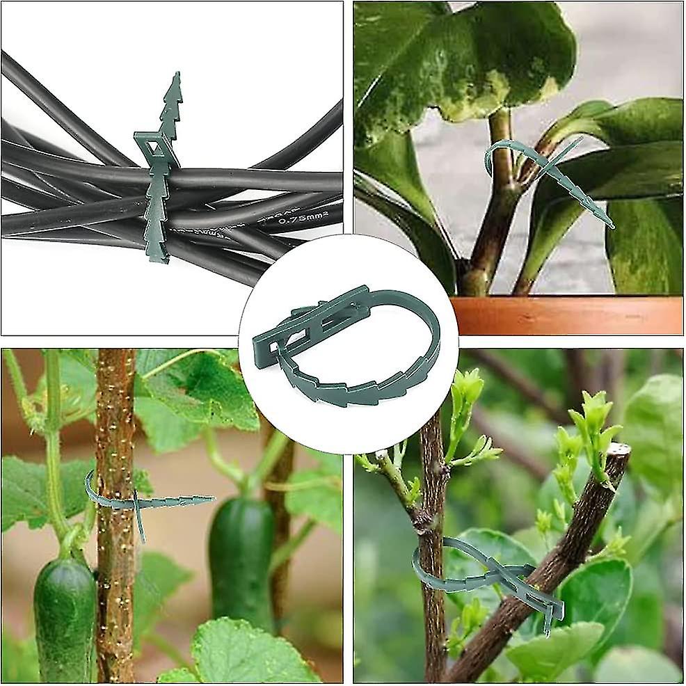 13.5 cm Adjustable Plant Ties, 200 Pcs Flexible Plant Wire Ties Plastic Garden Ties for Plant Support