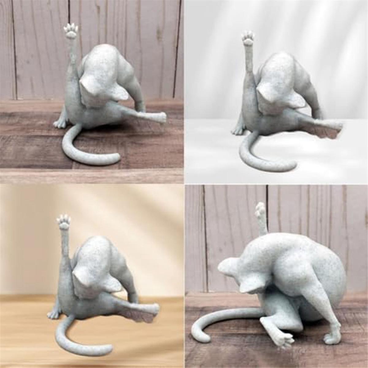 Cat Sculpture Funny Cat Figurines, Cat Figurines For Cat Lovers, Cat Statues Home Decor, Cats G