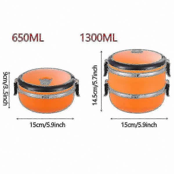 Vacuum Insulated Stainless Steel Food Container, Portable Food Thermos for Travel_yux