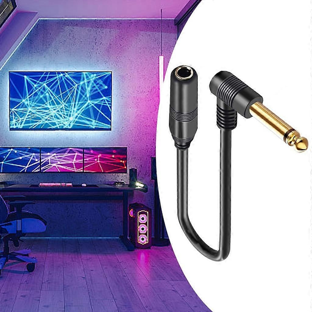 1/4'' TRS 6.35 mm Male to 6.35 mm Female Stereo Cable for Guitar Amplifier - Perfect Mono 2m_MGF Mono 2m