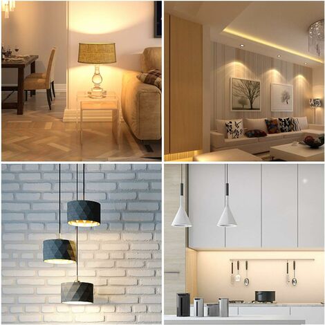 GY6.35 LED bulb, LED G6.35 12V, 7W halogen bulb equivalent to 50W, warm white 3000K, 360° beam angle, for cabinet lighting, non-dimmable (2-pack)