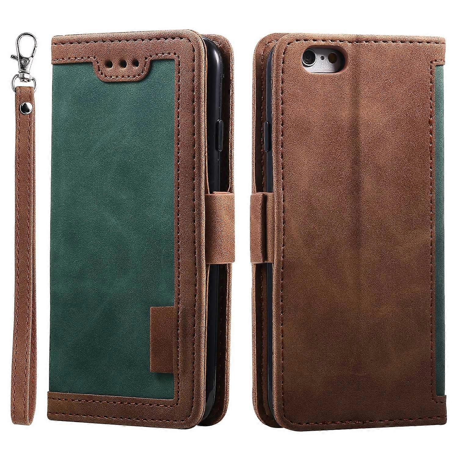 For iPhone 16e Case RFID Blocking Wallet Stand Leather Phone Case Multicolor Green Multicolor Green