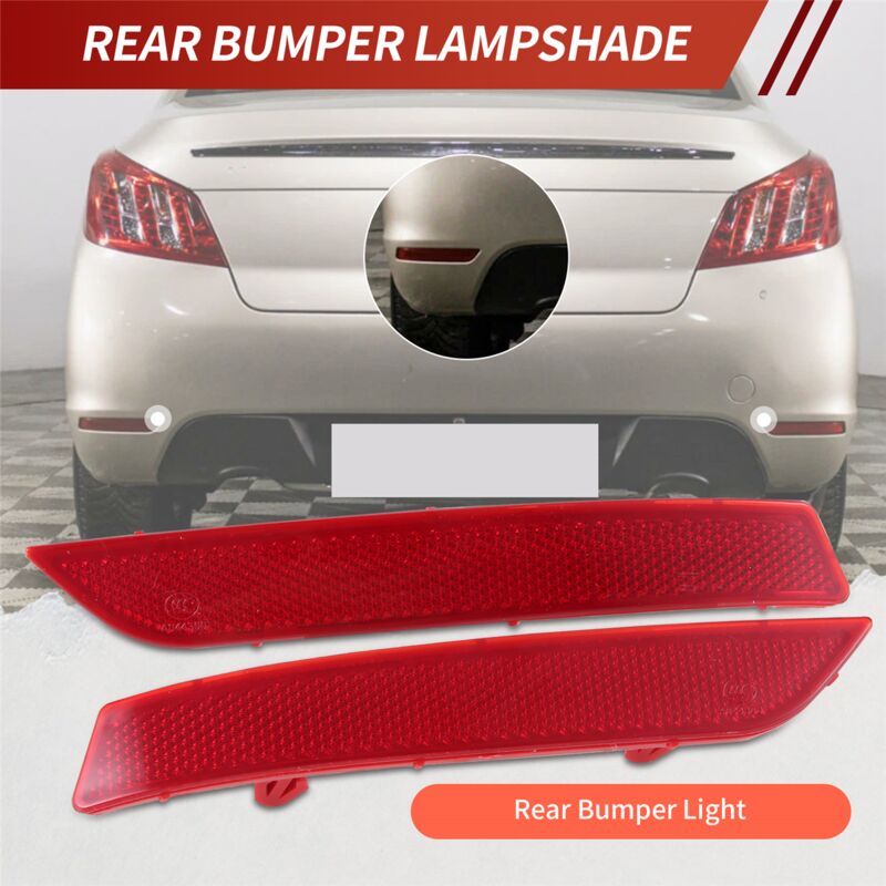 Rear Bumper Reflector Light for 508 2010 2011 2012 2013 2014 Warning Light Bar Lights