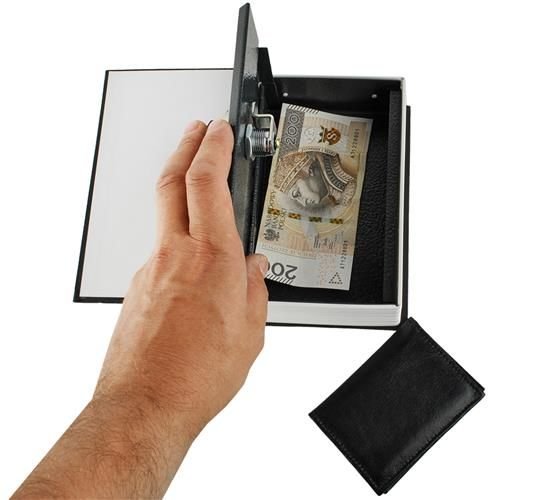 Hidden safe | Book safe with lock black black_max black