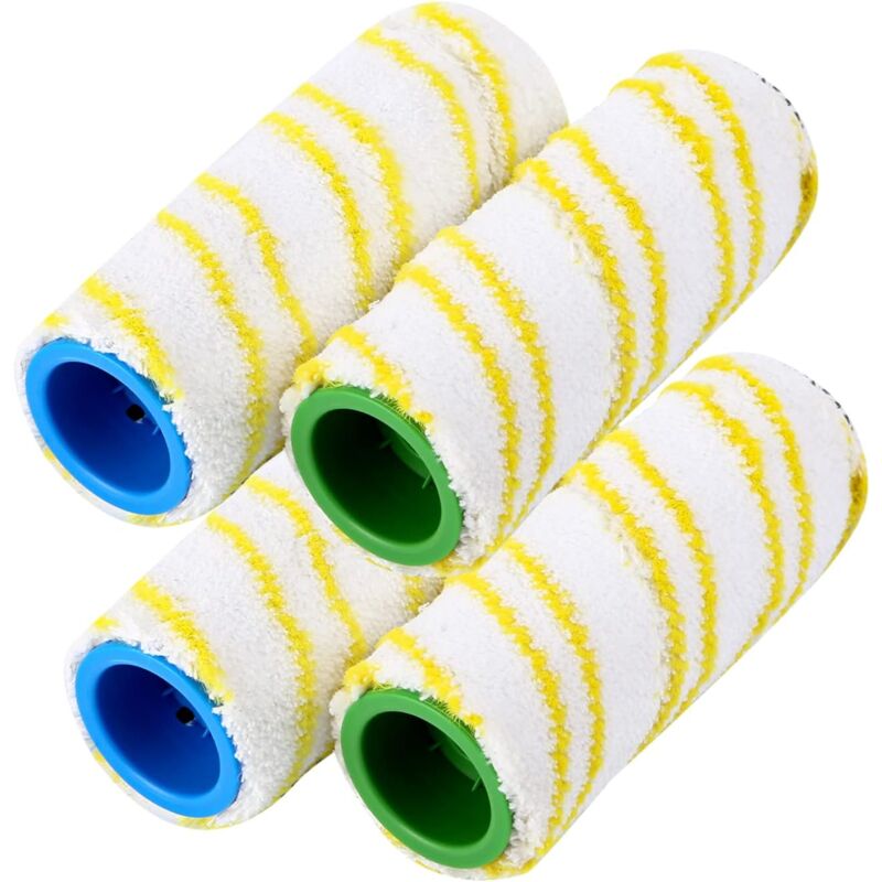 Replacement Rolls for Kärcher FC7 FC5 FC3D FC3 (Yellow) (4)