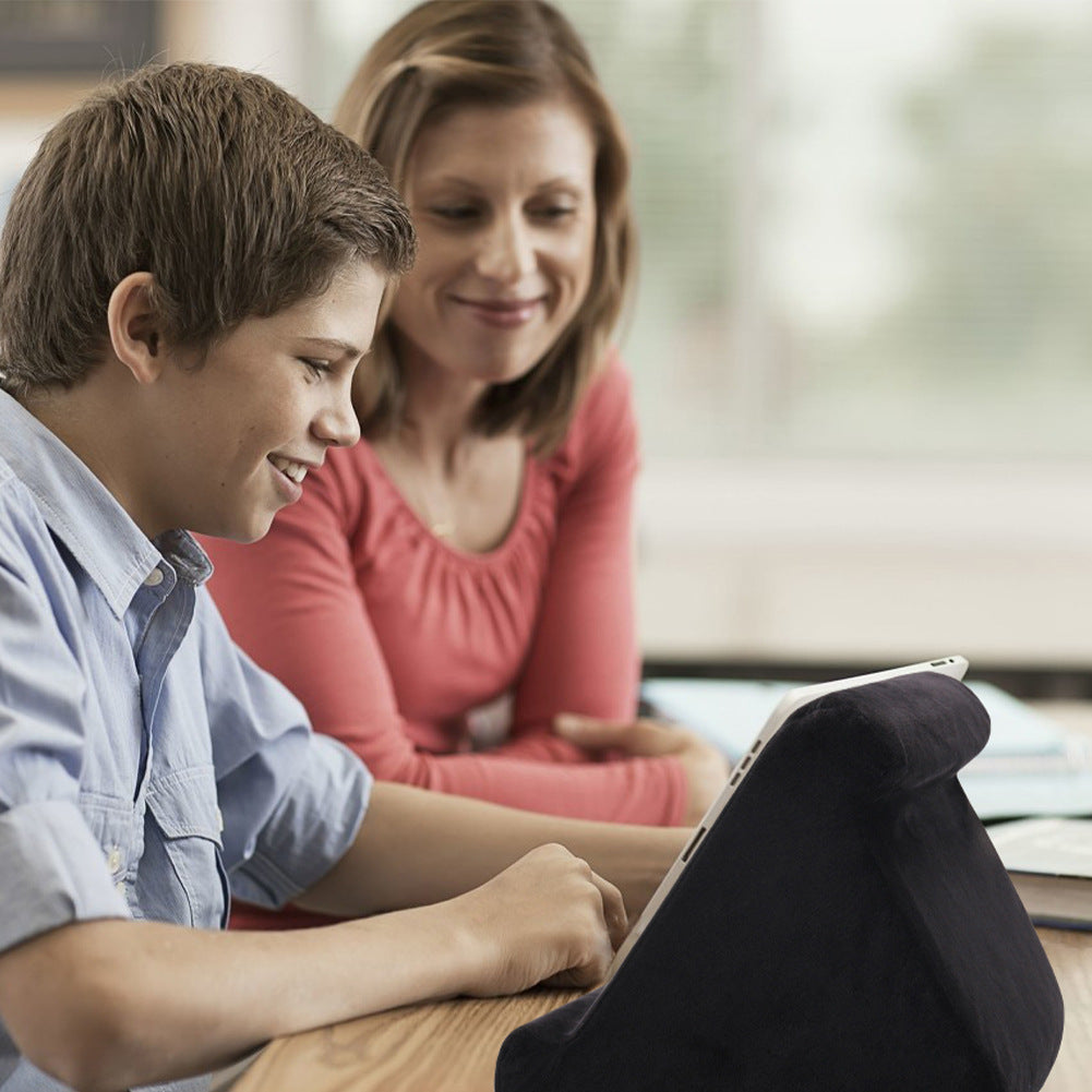 Tablet Pillow Holder Foldable Soft Pillow Tablet navy_yux navy