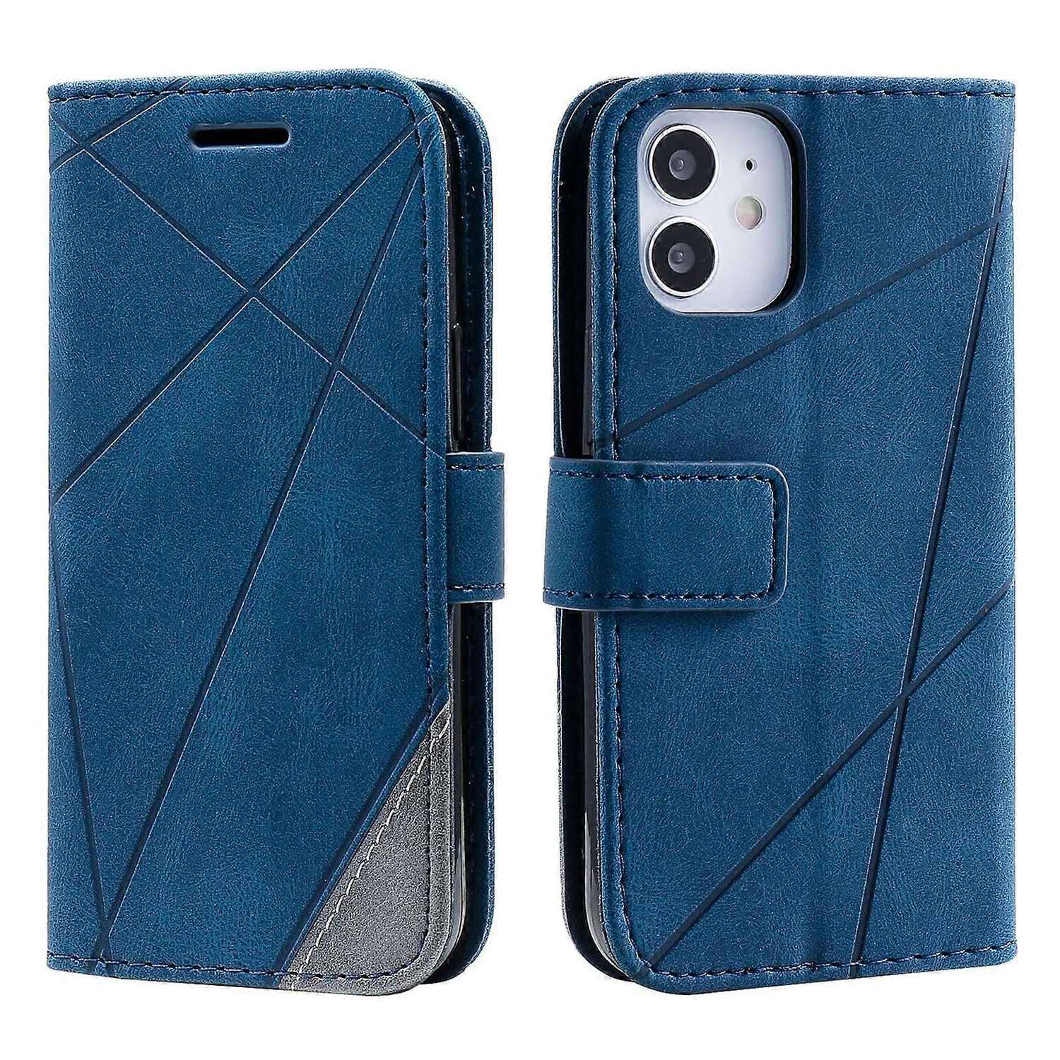 Case Compatible with iPhone 11 Leather Magnetic Folio Case with Card Holder Compatible with iPhone 11- Perfect Blue-max Blue