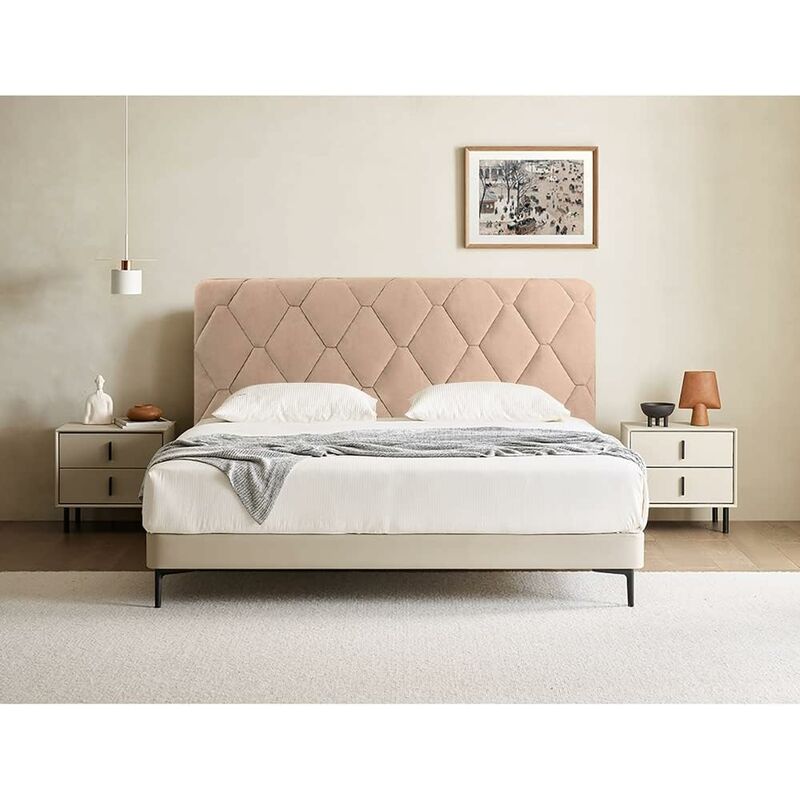 Headboard Cover, Headboard Cover Decorative Cover Bedroom Thickened Soft Package Dustproof Stretch Cover, Camel, 170cm (67 inches)