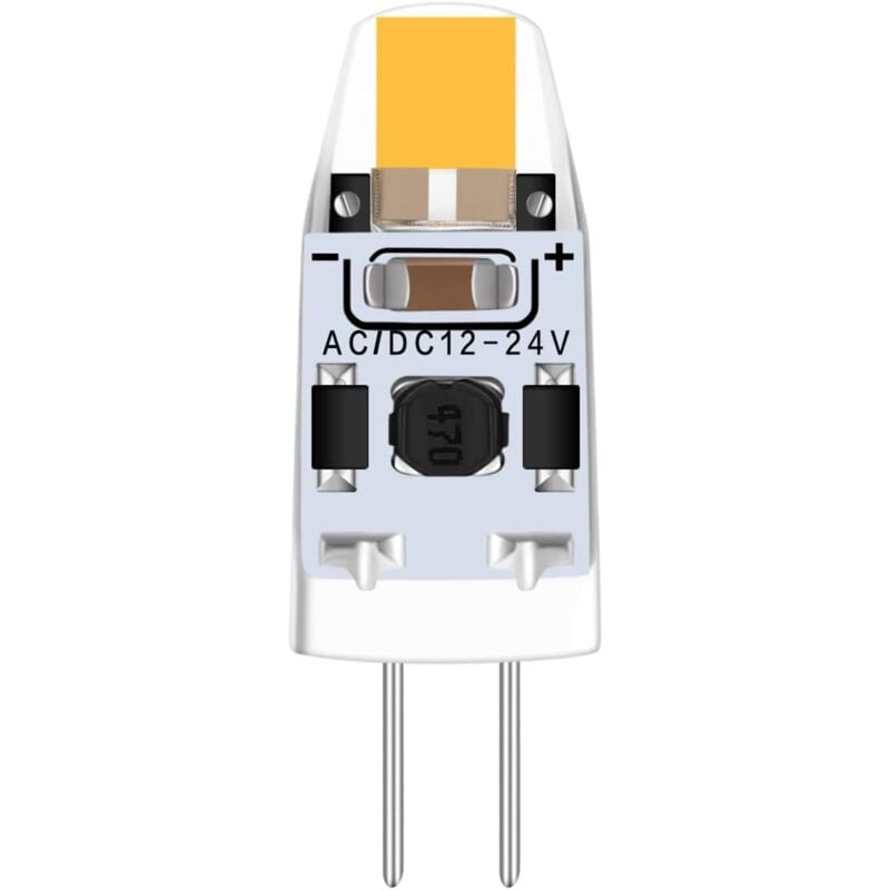 12V G4 LED Warm White 3000K Bulb, Dimmable 2W LED Bulb, Replacement for G4 15W 20W Halogen, AC/DC 12-24V, 10-pack