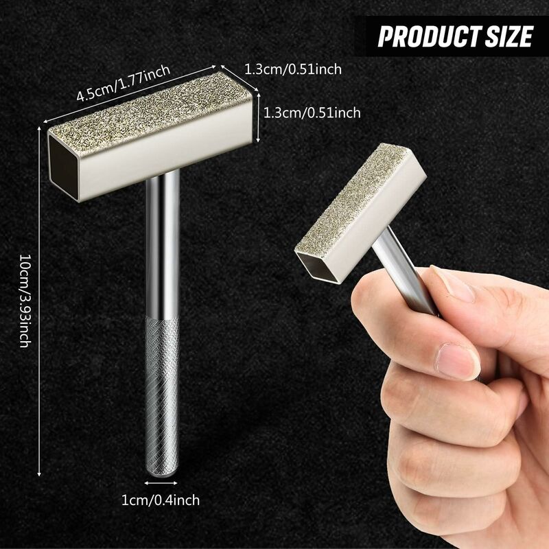 3pcs Diamond Grinding Wheel Sharpeners, Bench Grinding Wheel Sharpener Tool for Sharpening Deburring Wheels, Silver