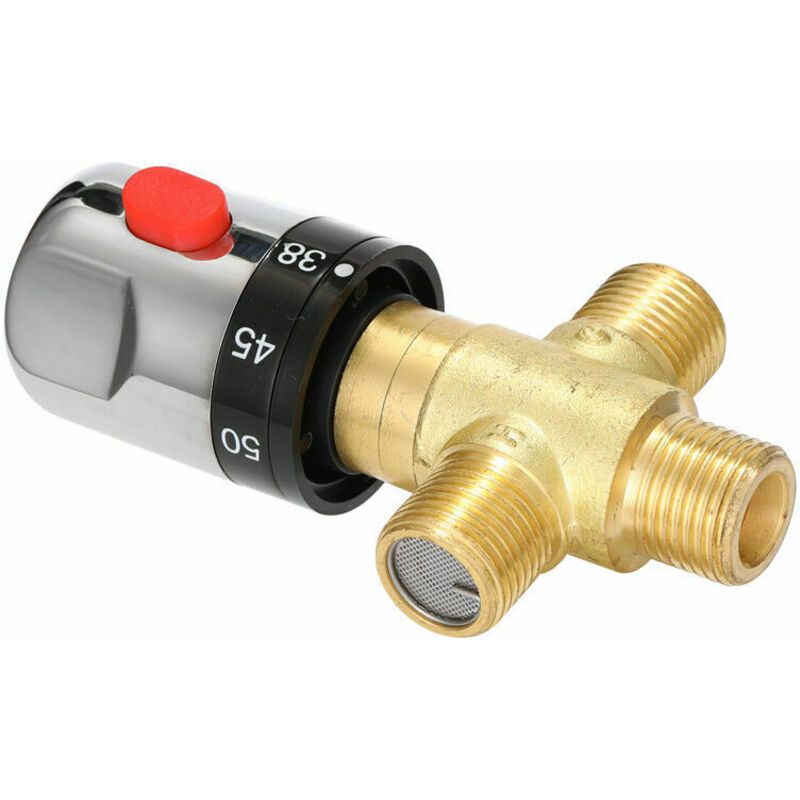 Adjustable Thermostatic Bathroom Faucet, Brass, Water Mixer, Hot/Cold Water, Temperature Control Valve