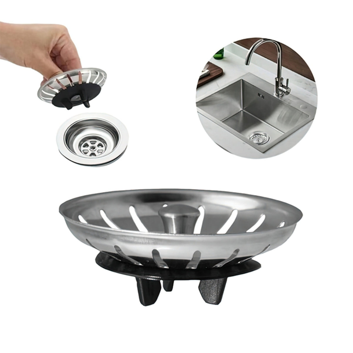 Stopper for IKEA Kitchen Atlant / Domsjö / Strainer for Sink - Basket Valve 49