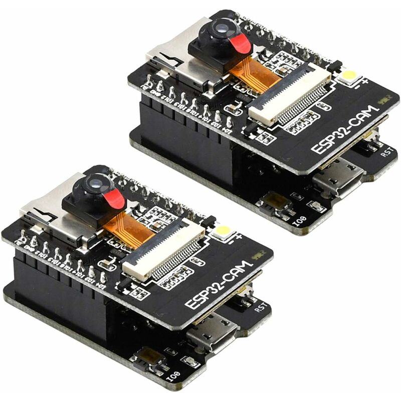 2pcs ESP32-CAM-MB ESP32 Dual-Core Wireless Bluetooth WiFi Development Board with TF Card Module 3660 Camera