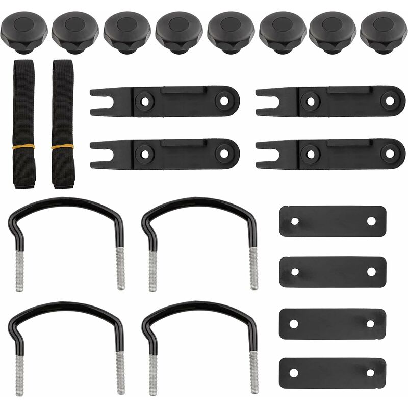 pcs Universal Roof Box U-Shaped Mounting Brackets Inner Width with 8 Lock Nuts