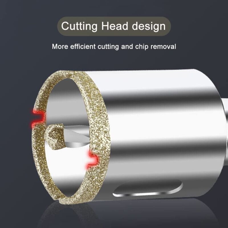 100mm Diamond Hole Saw with Centering Drill, Tile Hole Saw a