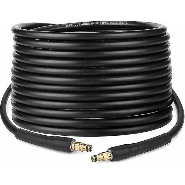 Hose for Kärcher K2 K3 K4 K5 K6 K7 high pressure washer - 10m - Quick connect hose with brass nozzles 10M-yux 10M