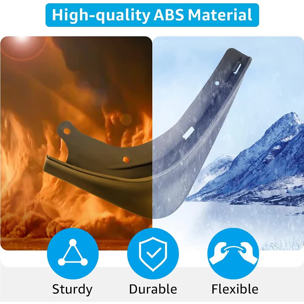 pcs Mudguards for Tesla Model 3 Front Rear Mudguard Fender Kit White Model 3_tfrf White Model 3