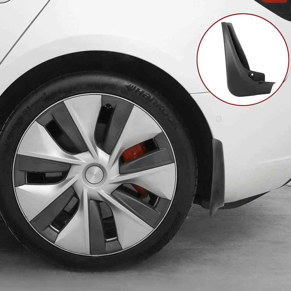 pcs Mudguards for Tesla Model 3 Front Rear Mudguard Fender Kit White Model 3_tfrf White Model 3
