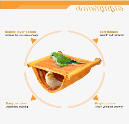 Hamster Hammock Rat Bird Parrot Hanging Warm Bed House Cage