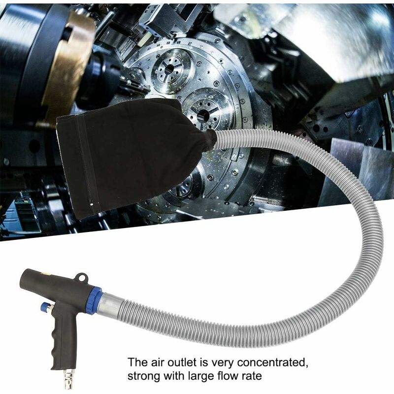 Air Blower Vacuum Gun Pneumatic Vacuum Kit - Dual Function Blower Vacuum Gun, Air Suction Blower Vacuum Gun, Including Bags, Tubes and Accessories