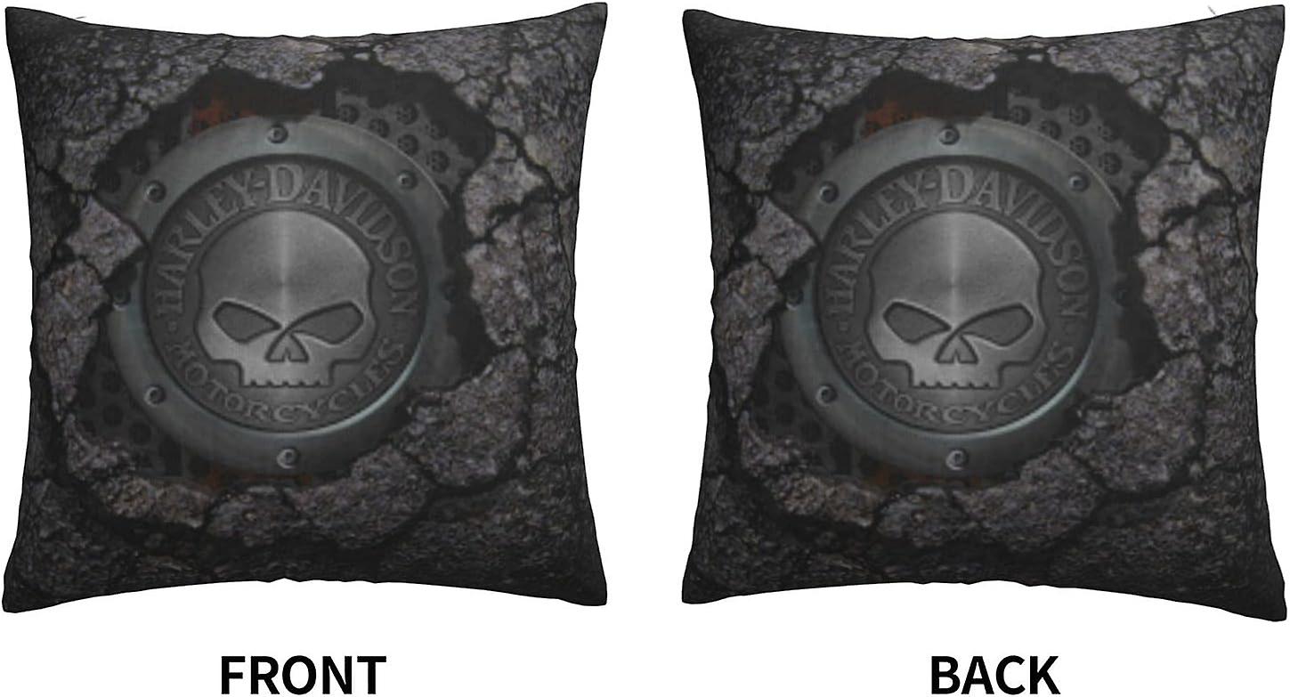 Decorative Pillowcase Harley Davidson Warm and Soft Pillowcase for Decorative Pillowcases in Bed Sofa Outdoor Cushion (H-400)