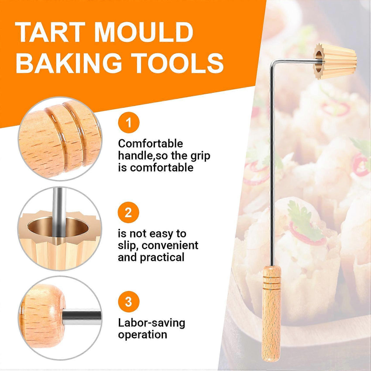Malaysian Pie Tee Maker Nyonya Top Hats Mold for Baking Egg Cake Mold Reusable Deep Fried Snack Tool Kit