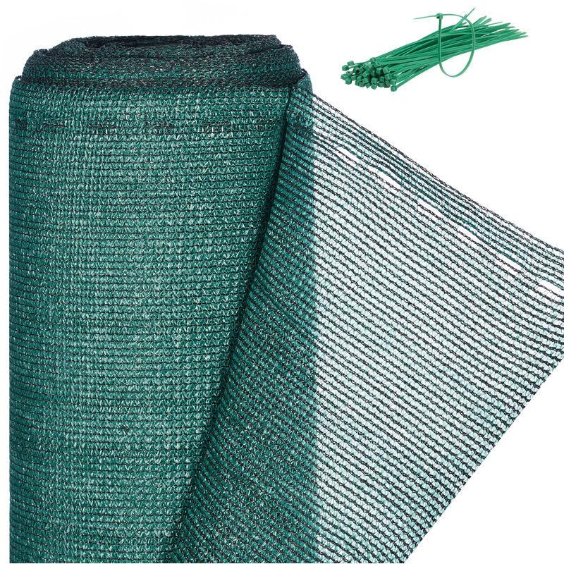 Fence fabric, privacy screen for garden fences & balcony railings, HDPE fabric, UV-stabilized, weatherproof, 1x5m, green