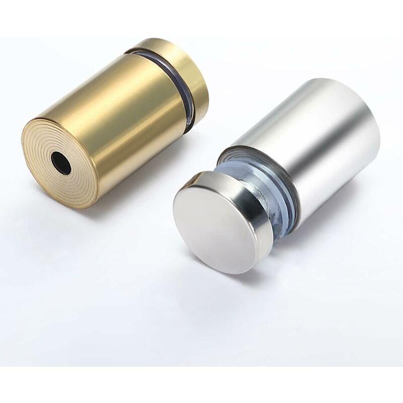 20x Spacer Screws, Glass Advertising Axis Spacer Bolt Fix Glass Advertising Spacer, Stainless Steel, 12X40mm, with Screw Mounting Accessories