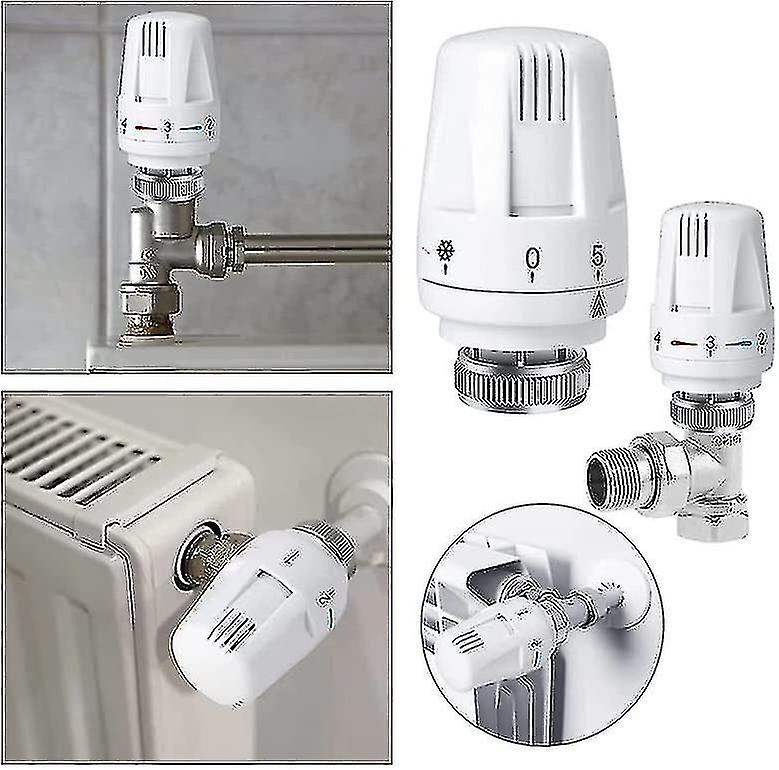 Thermostatic Head 4 Parts Thermostat M 30 X 1.5 Radiator Valve Replacement Head With Antifreeze—yux