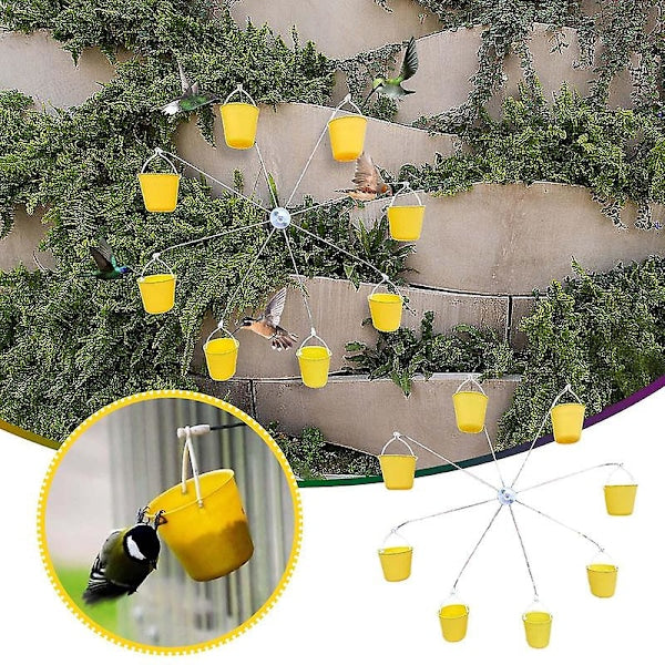 {CA} Bird Carousel Spinning Carousel Toy With Bird Feeder