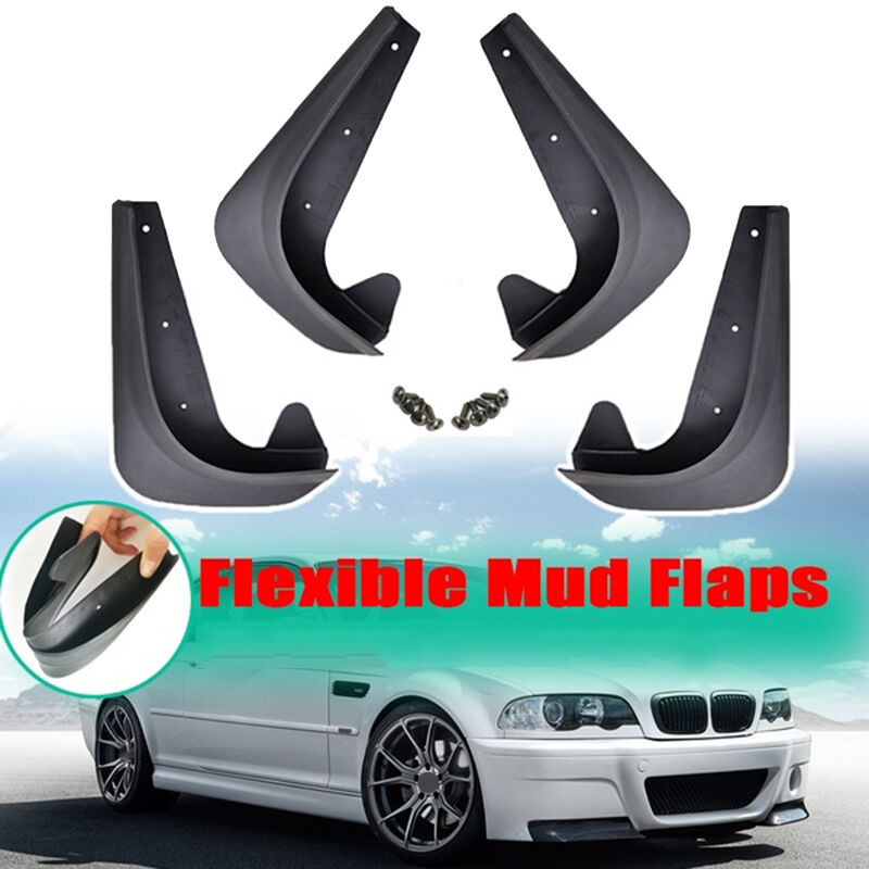 Car Mud Flaps - 3, 5, 7 Series E30, E46, E90, E91, E92, E93, E60, F10, F11, G30, E38, E65, F01 (Universal Version)