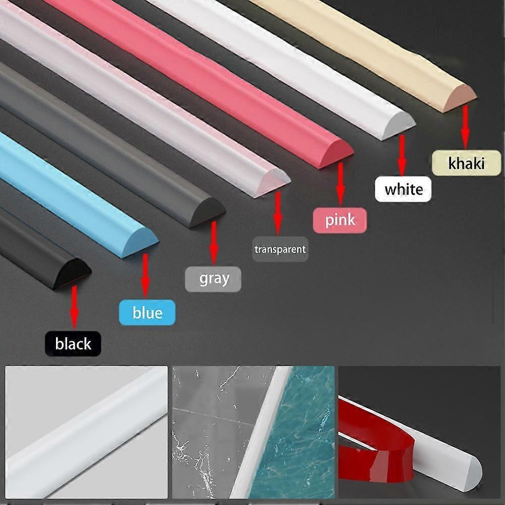 Shower Barrier Water Barrier 50/100/200cm Bendable - Perfect gray 200cm-max gray 200cm