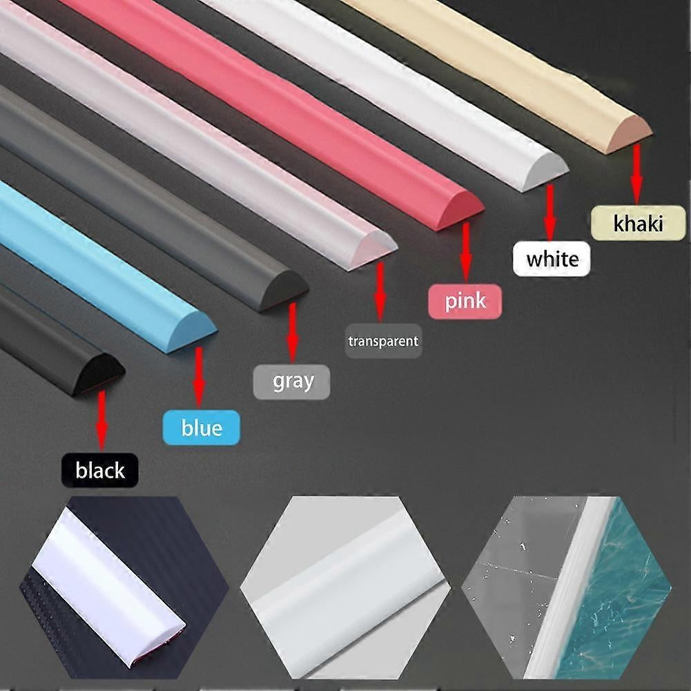 Shower Barrier Water Barrier 50/100/200cm Bendable - Perfect gray 200cm-max gray 200cm