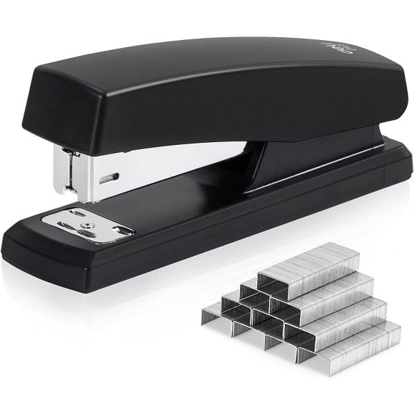 Stapler, stationary stapler with 1000 staples, office stapler, 25—yux