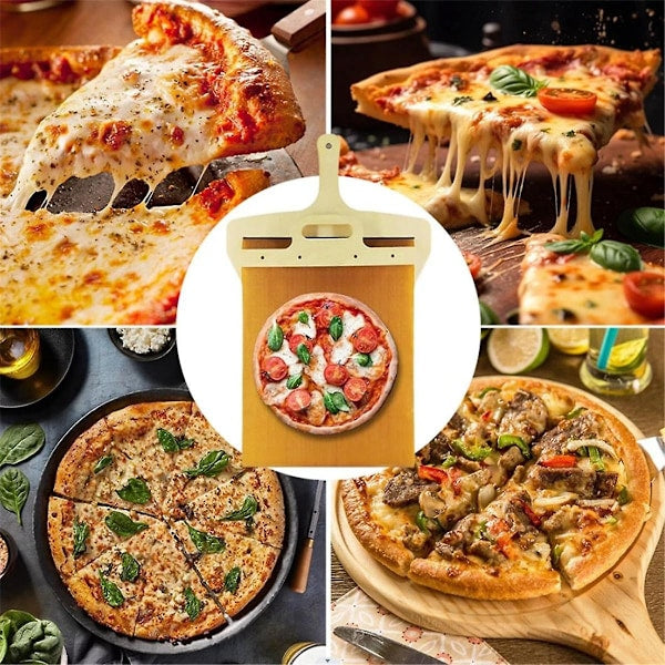 Sliding Pizza Shovel Pala Pizza Scorrevole Pizza Shovel That Transfers Pizza Perfectly Non-Stick_OF