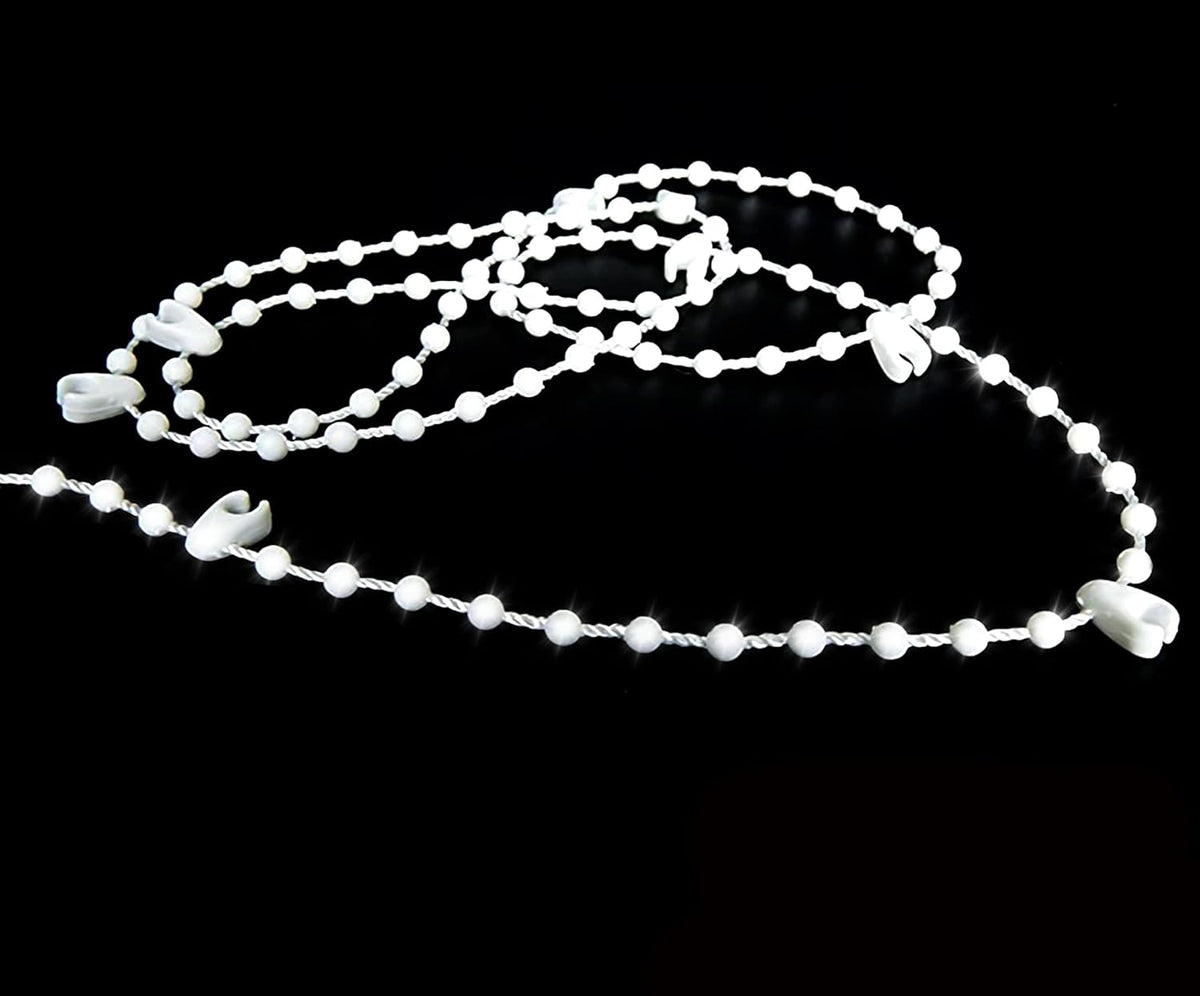 Bottom chain for vertical blinds for 89 mm slats, 20 meters, 200 clips—yux