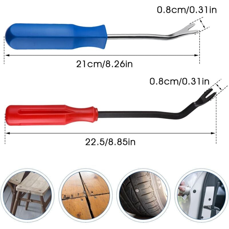 Furniture Staple Removal Tool, Staple Remover Heavy Duty Remover Nail Puller Removal Tool Furniture Nail Remover (2 pcs)