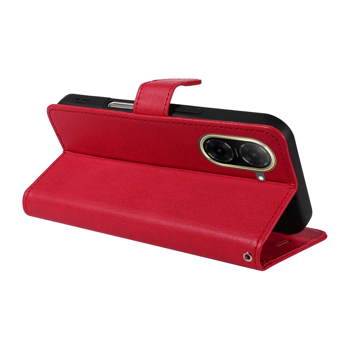 SKALO Xiaomi Redmi A5 4G PU Leather Wallet Case - More Colors_MGF Red Red