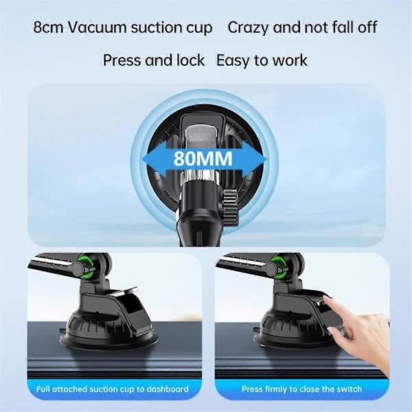 Car Tablet Holder Long Arm Suction Cup Mount for Pro Air 4-13 inch for Tablet SUV Truck Windshield Window Black