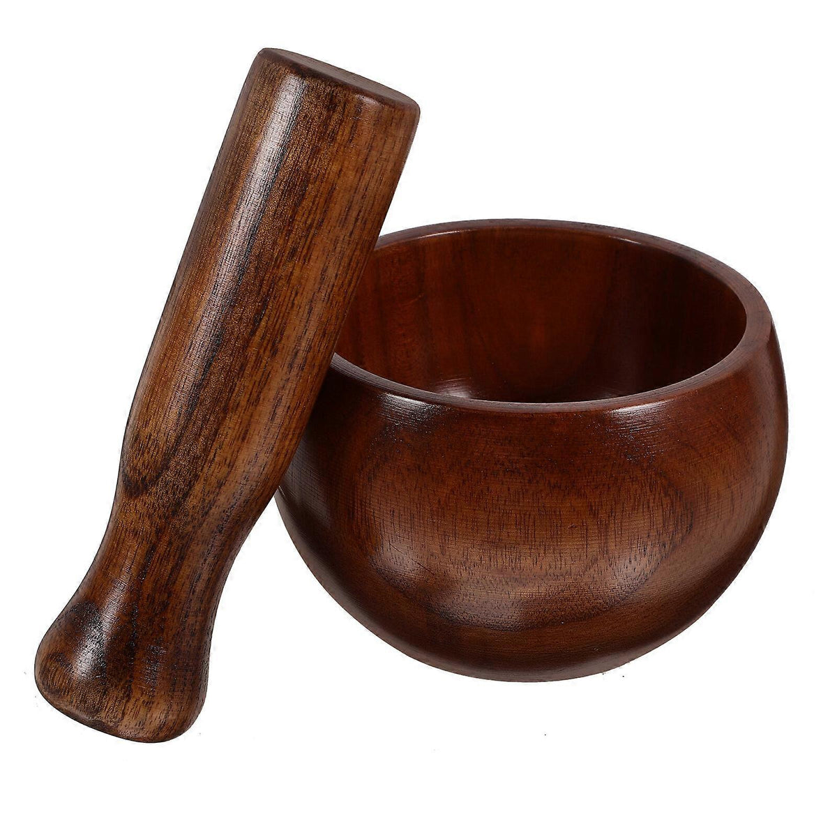 Set Wooden Mortar Pestle Set Kitchen Grinding Bowl Mortar Pestle Set For Guacamole_MGF