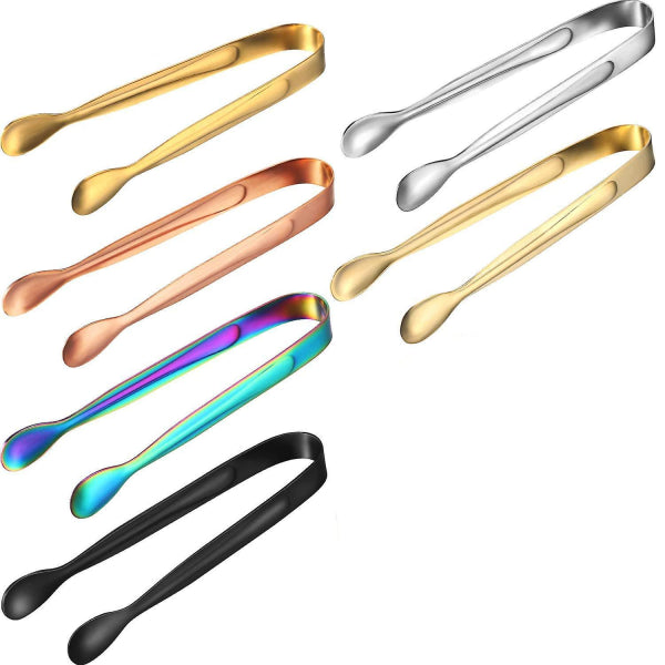 Sugar Clips, Candy Clips 6 pcs Multicolor Stainless Steel Ice Stick for Party Wedding Gifts Salad Bar and Kitchen